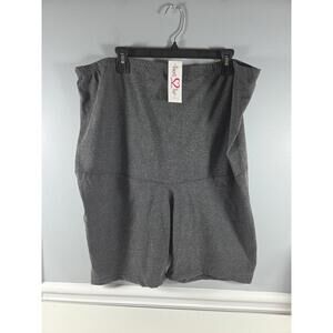 Times Two Maternity Shorts Women’s 3X Charcoal Gray Soft Stretch Waist NEW